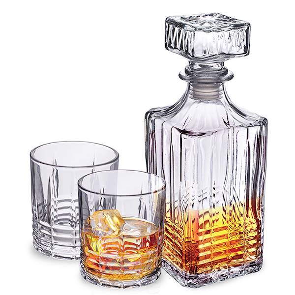 ZESTAW karafka 900ml + 4 szklanki 330ml do whisky 0103010154 ALTOM