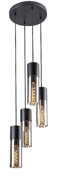 Lampa wisząca RONNO 4xE27 czarna 72054 RABALUX