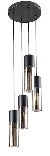 Lampa wisząca RONNO 4xE27 czarna 72054 RABALUX
