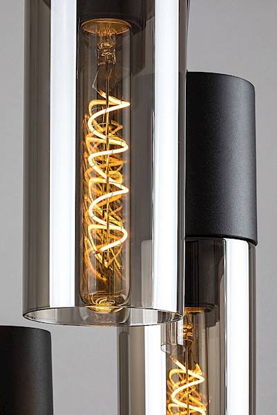 Lampa wisząca RONNO 4xE27 czarna 72054 RABALUX