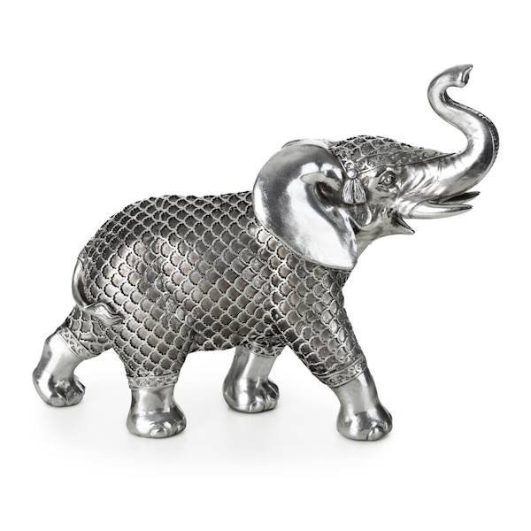 EU.FIGURA EVAN/FIG/03 25x9x20 SREBRNY SŁOŃ 440182