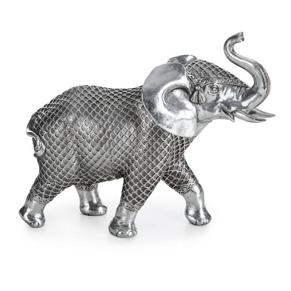 EU.FIGURA EVAN/FIG/04 30x13x26 SREBRNY SŁOŃ 440184