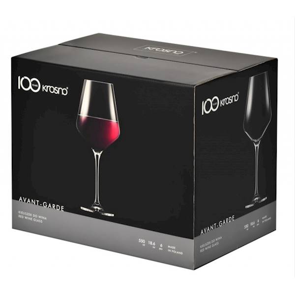 KROSNO AVANT-GARDE 6 KIELISZKÓW DO WINA 550ml
