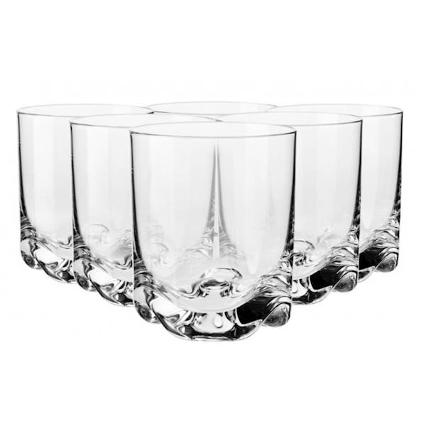 KROSNO MIXOLOGY 6 SZKLANEK NISKICH DO WHISKY 330ml
