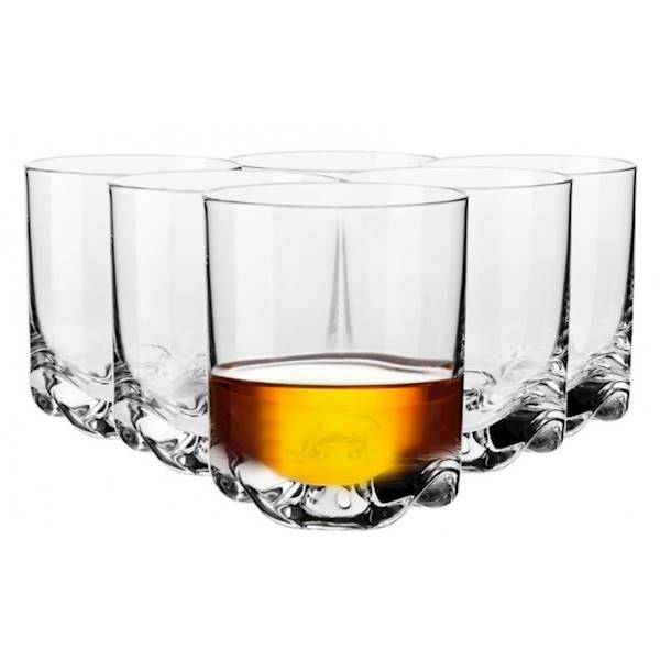 KROSNO MIXOLOGY 6 SZKLANEK NISKICH DO WHISKY 330ml