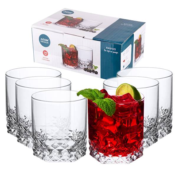 KAVOS komplet 6 szklanek niskich do napoi 310ml 0103007561 ALTOM