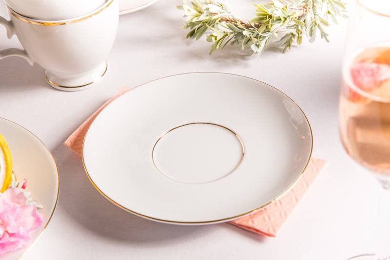 MARIAPAULA ZŁOTA LINIAx2 spodek okrągły 17cm 0101004506 ALTOM
