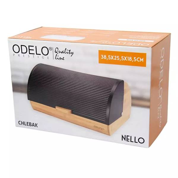 DE.CHLEBAK NELLO CZARNY+DREW.38,5x28,5x18cm OD2232