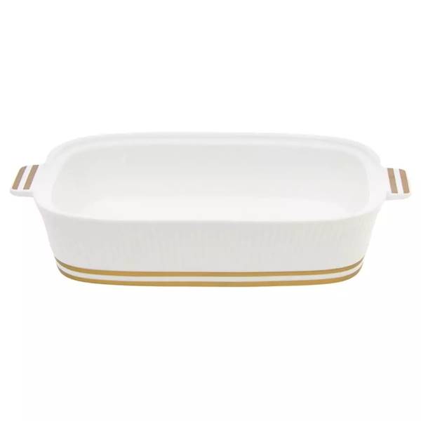 GISELLA ceramiczne naczynie prostokątne na podgrzewaczu 34x22x16cm HD12435 Home Delux