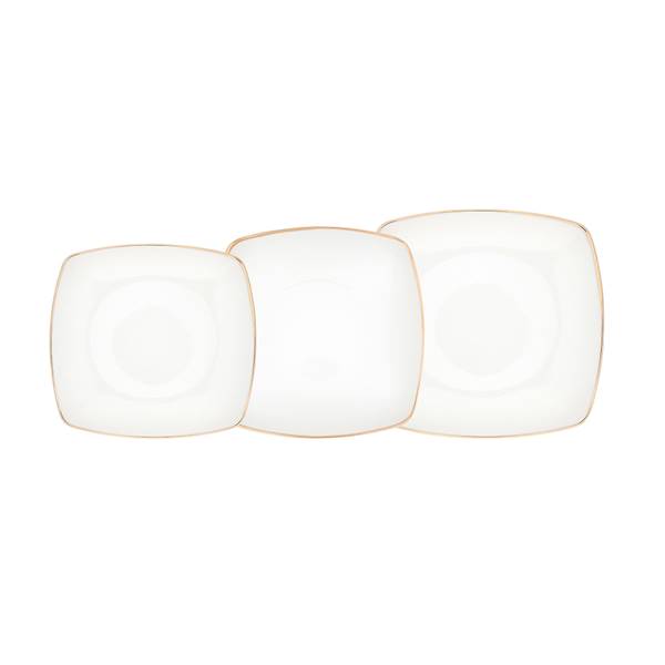 MARIAPAULA MODERNA GOLD zestaw 18 talerzy kwadratowych 01010011043 ALTOM