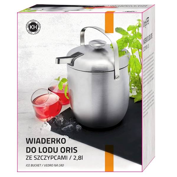 TA.KONIG.WIADERKO DO LODU ORIS INOX 2,8L+SZCZYPCE