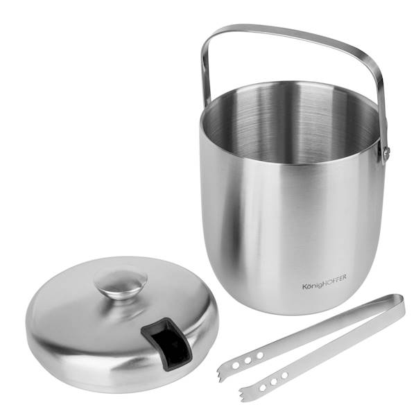 TA.KONIG.WIADERKO DO LODU ORIS INOX 2,8L+SZCZYPCE