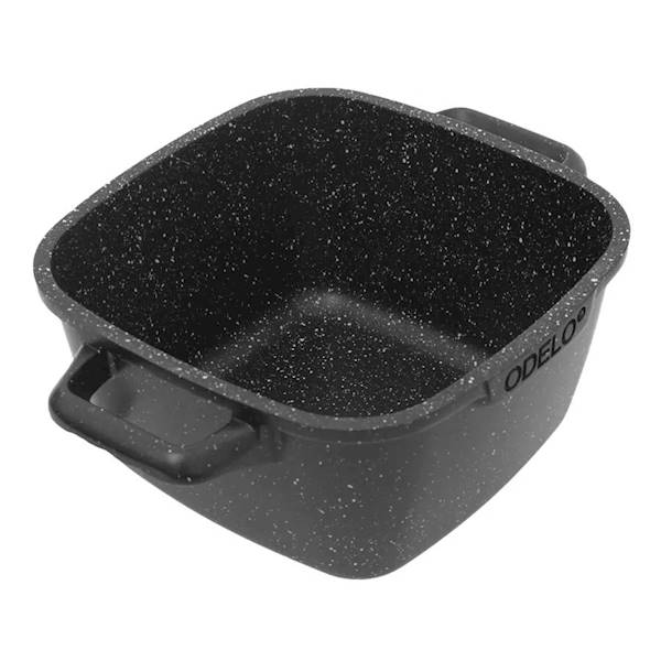 Garnek SEREY Greblon kwadratowy 22/10cm 3,8L z pokrywą i aromatyzerem OD2257 ODELO