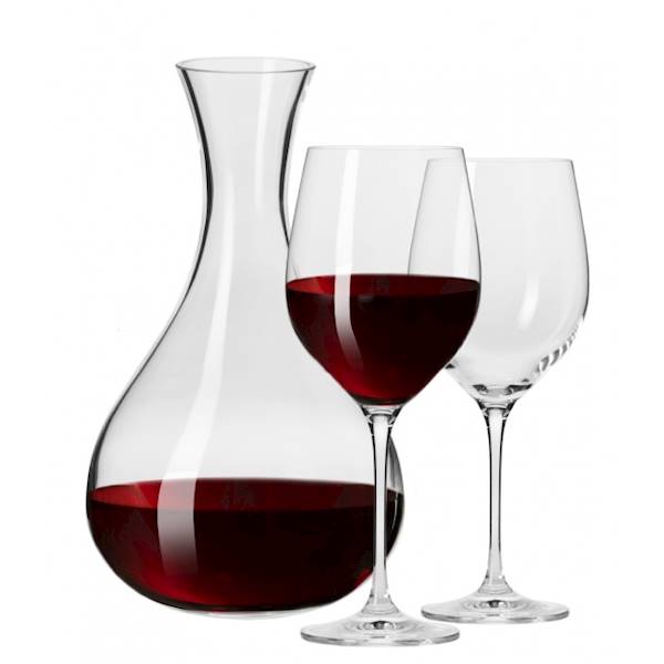 KROSNO HARMONY KARAFKA 1600ml+ 2 KIELISZKI 450ml