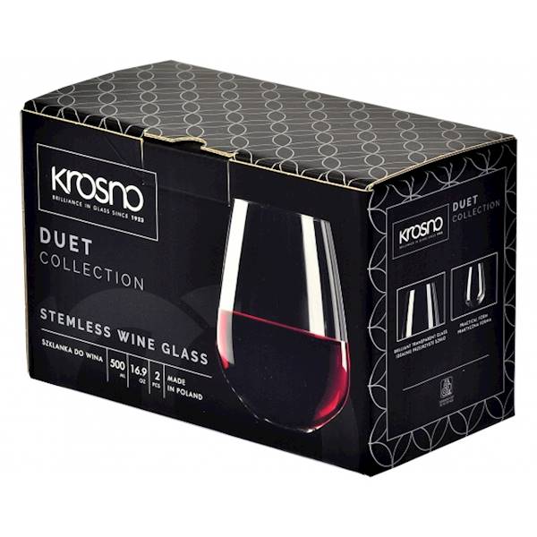 KROSNO DUET KOMPLET 2 SZKLANEK NISKICH 500ml