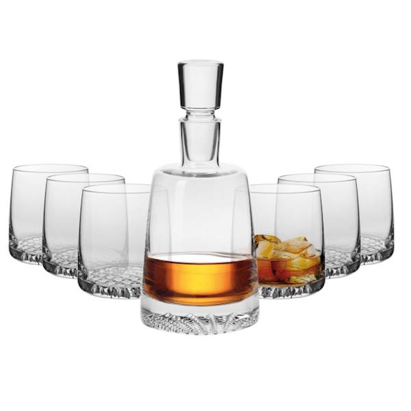 KROSNO FJORD KPL. 7EL. KARAFKA 950ml+6 SZKL. 300ml