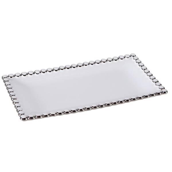 EU.PATERA ELORA/PAT/02 28x16x3 451386 BIAŁY+SREBRO