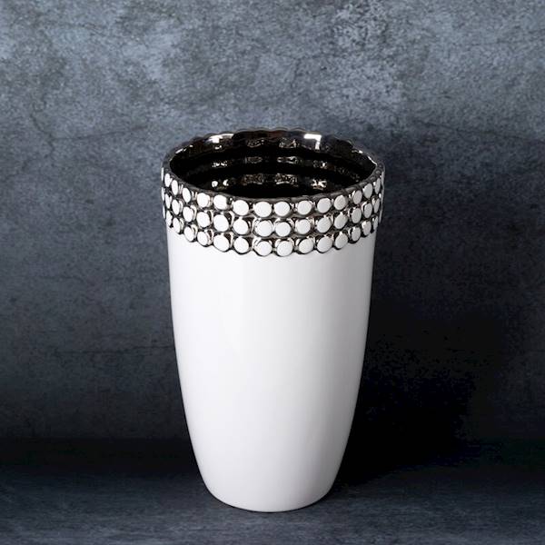 EU.WAZON ELORA/WAZ/01 14x14x23 451394 BIAŁY+SREBRO