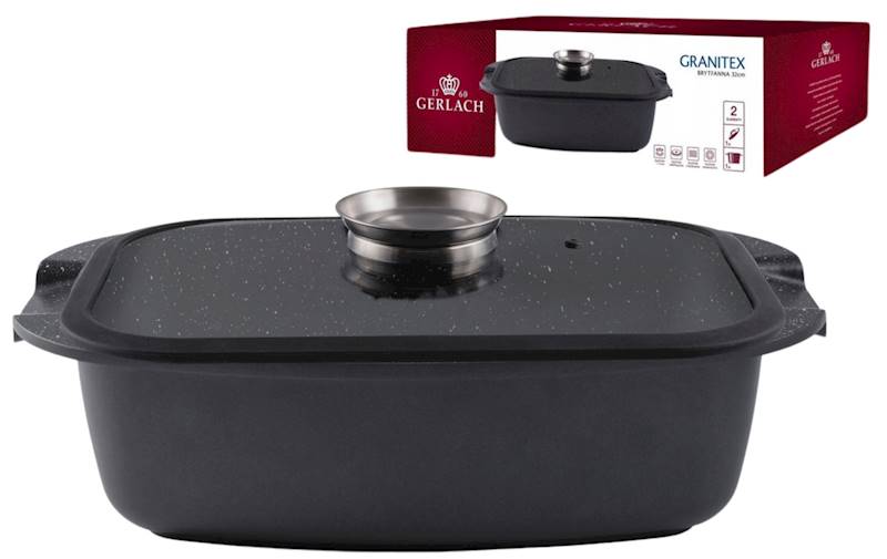 GERLACH GRANITEX BRYTFANNA 32CM+POKR. 5,6L