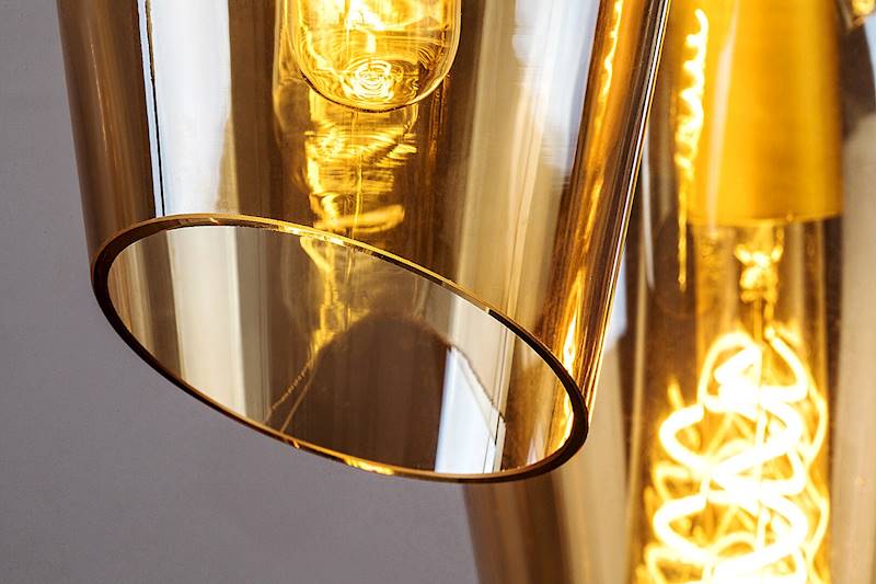Lampa wisząca BELLINI 3xE27 zwis plafon miodowy klosz 72203 RABALUX
