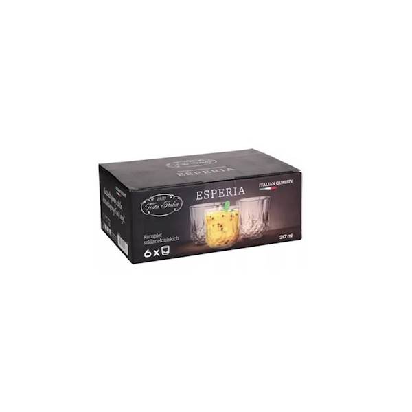 HAUSMANN ESPERIA 6 SZKLANEK NISKICH 317ml 012876