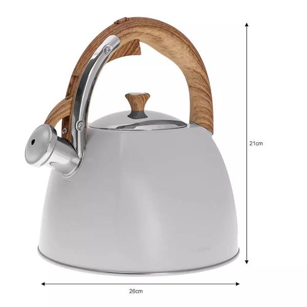 KLAUSBERG CZAJNIK 3,0L SZARY+IMITACJA DREW.KB7500 
