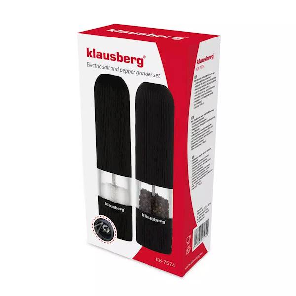 KLAUSBERG MŁYNEK ELEKT.6xAAA PIEPRZ+SÓL KB7574 CZA