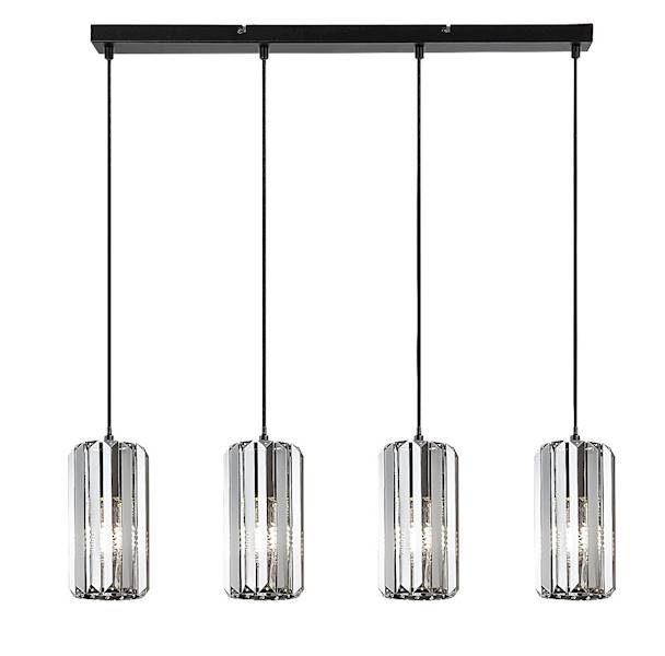 Lampa wisząca VENESS 4xE27 LISTWA CZARNA 72256 RABALUX