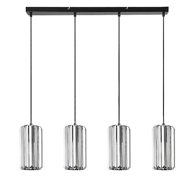 Lampa wisząca VENESS 4xE27 LISTWA CZARNA 72256 RABALUX