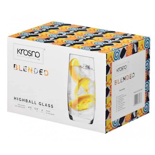 KROSNO BLENDED 6 SZKLANEK WYSOKICH 410ml