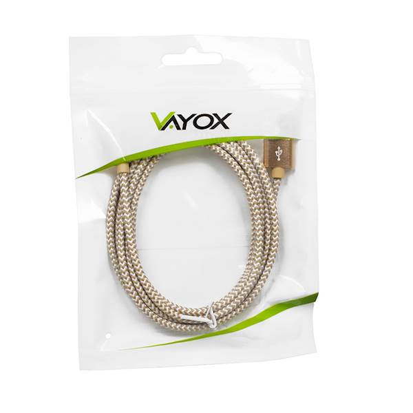 BX14198 PRZEWÓD USB-USB C 2M GOLD VA0190 VAYOX 