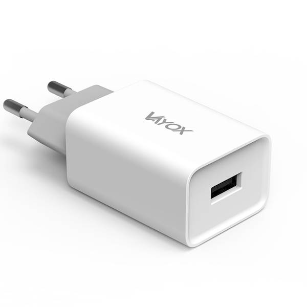 BX11023 ŁADOWARKA 1xUSB 2,1A+PRZEWÓD VA0051 BIAŁA