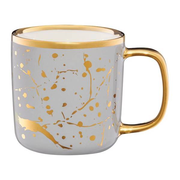AMBITION ROYAL MARB.KUBEK 370ml SZARY+ZŁ.PAS.43647