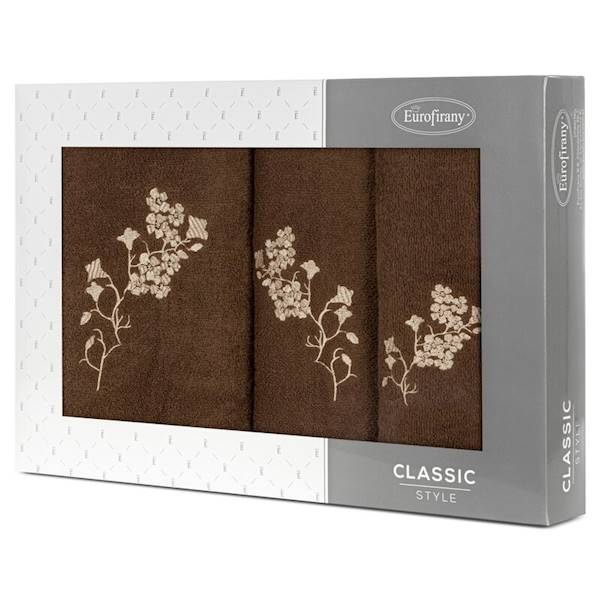 EU.RĘCZNIK BLOSSOM 3 SZT. BRĄZ+BEŻ 423722
