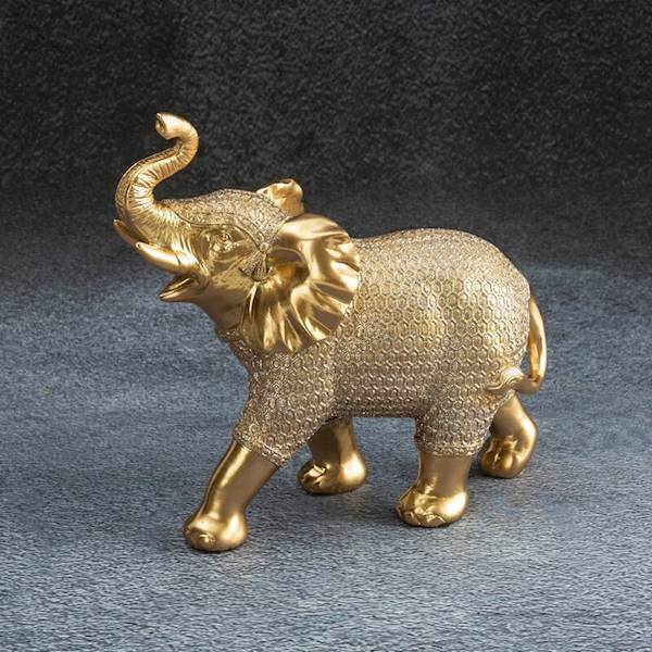 EU.FIGURKA HARIS/FIG/02 21x9x20 440159 SŁOŃ ZŁOTY