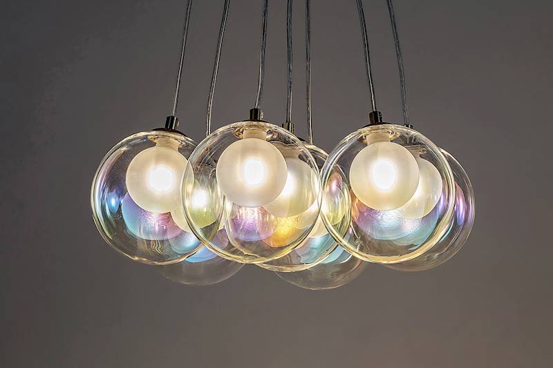 LAMPA WISZĄCA ROSEHIP KLOSZE KULE ZŁOTA 7xG9 72304 RABALUX