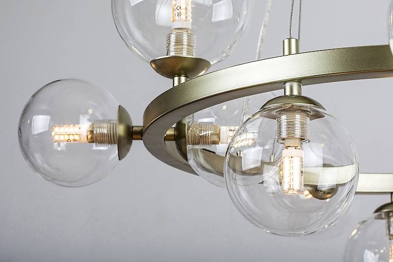 RAB.71300 ASLOV LAMPA WISZĄCA ZŁOTA 11xG9