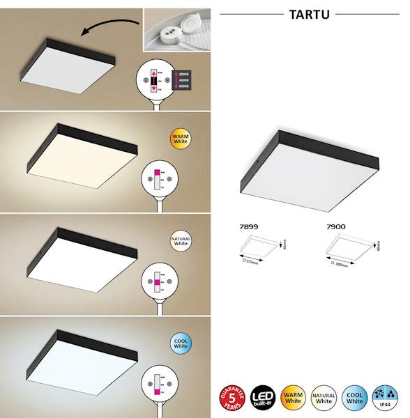 RAB.7900 TATRU PLAFON LED 24/152W 2500lm IP44