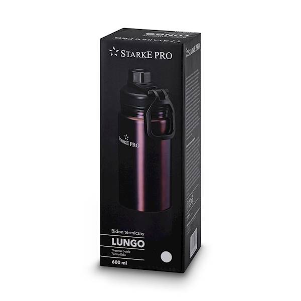 TA.STARKE BIDON TERMICZNY LUNGO 600ml BRĄZOWY
