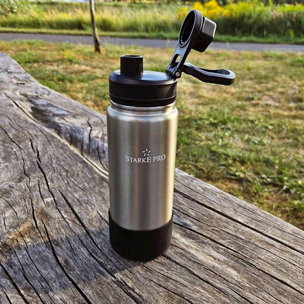 TA.STARKE BIDON TERMICZNY LUNGO 600ml SREBRNY