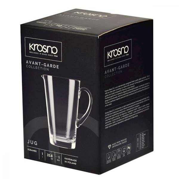 KROSNO AVANT-GARDE DZBANEK JUG Z UCHEM 1L