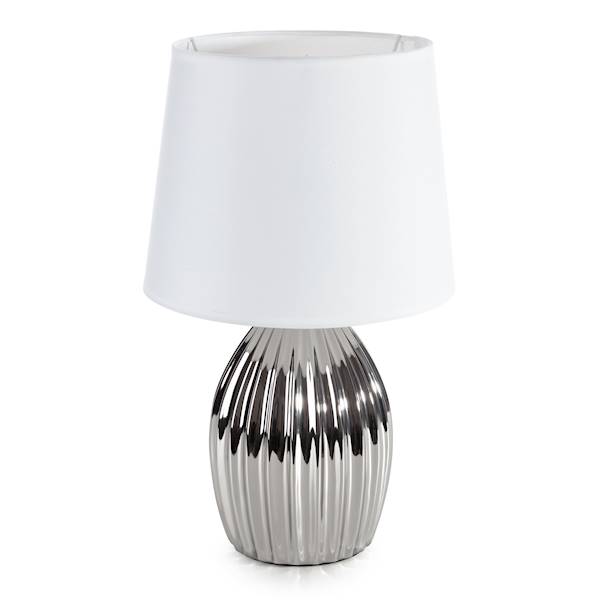 LAMPA NA KOMODĘ VENA 25x25x41cm +ABAŻUR 461288 Eurofirany