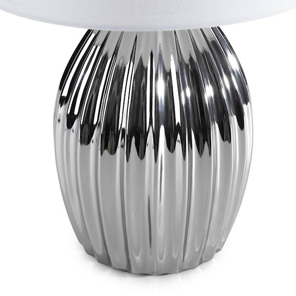 LAMPA NA KOMODĘ VENA 25x25x41cm +ABAŻUR 461288 Eurofirany