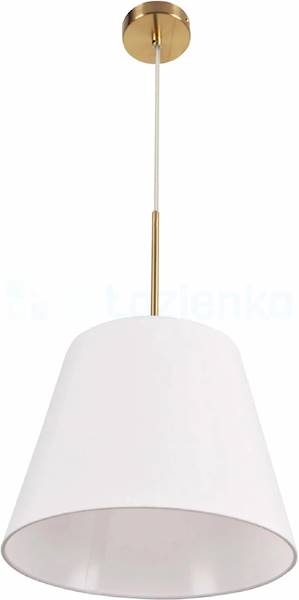 GOLDLUX ELENA ZWIS 1xE27 325471 ZŁOTY+BIAŁY KLOSZ