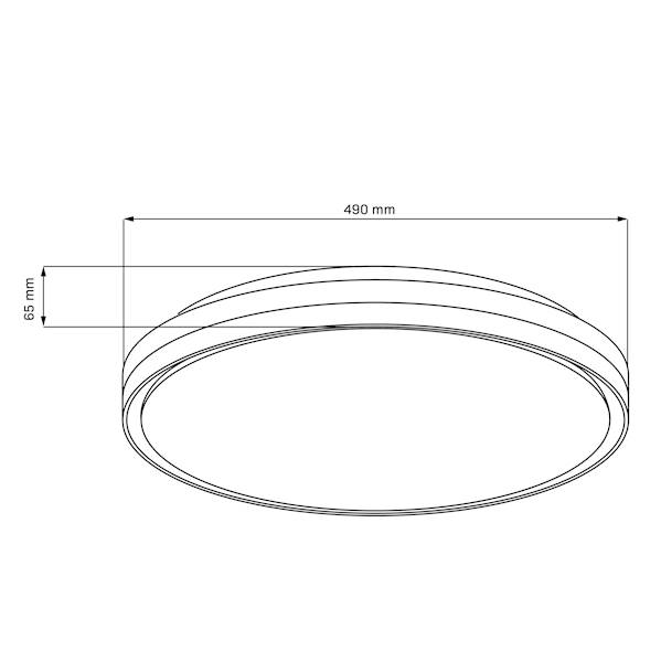 GOLDLUX PLAFON LED CASSANDRA 50 72W 328830+PILOT 