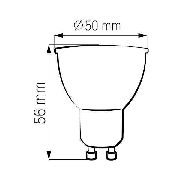 GOLDLUX ŻAR.GU10 10W 1000lm 328502 NEUTRAL