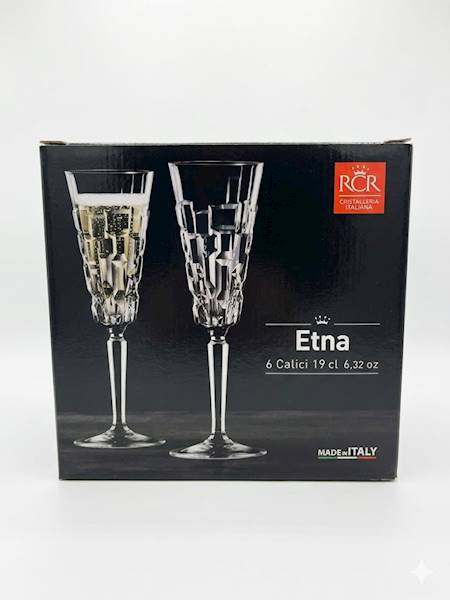 RCR ETNA 6 KIELISZKÓW SZAMPAN 190ml 274370