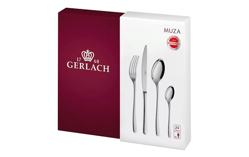 GERLACH MUZA 49P KPL.24 SZTUĆCÓW W PUDEŁKU