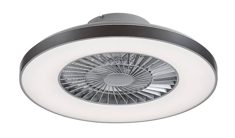 LAMPA Z WIATRAKIEM - WENTYLATOREM DALFON LED z pilotem biały/srebrny 40w 6858 RABALUX