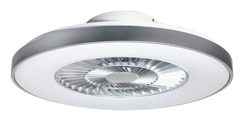 LAMPA Z WIATRAKIEM - WENTYLATOREM DALFON LED z pilotem biały/srebrny 40w 6858 RABALUX